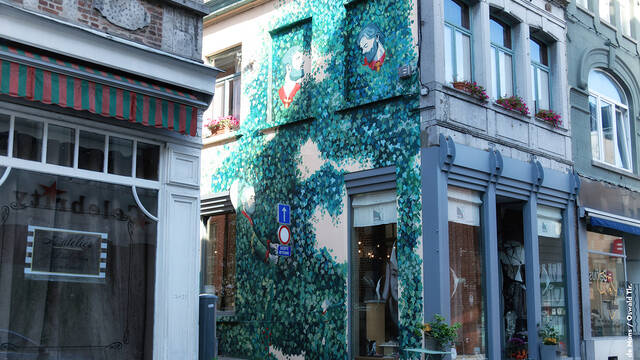 Céleste Gangolphe, Mille et une feuilles, 2020, Rue des Capucins 40 (Mons)