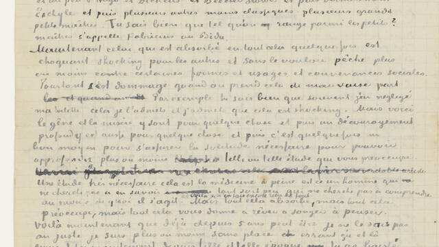 Retranscription d'une lettre à son frère Théo (juin 1880)